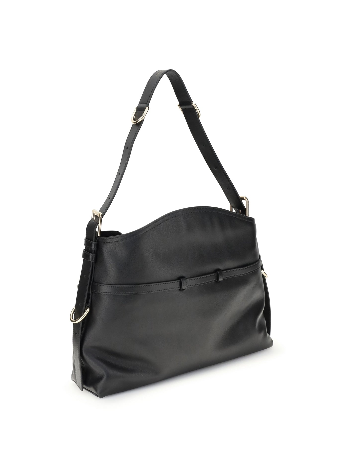 Givenchy Voyou Shoulder Bag — Black Calf Leather