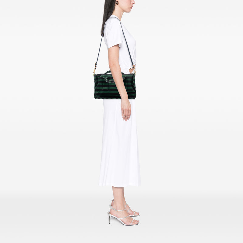 Canvas Canapa Righe Striped Satchel - Image 6