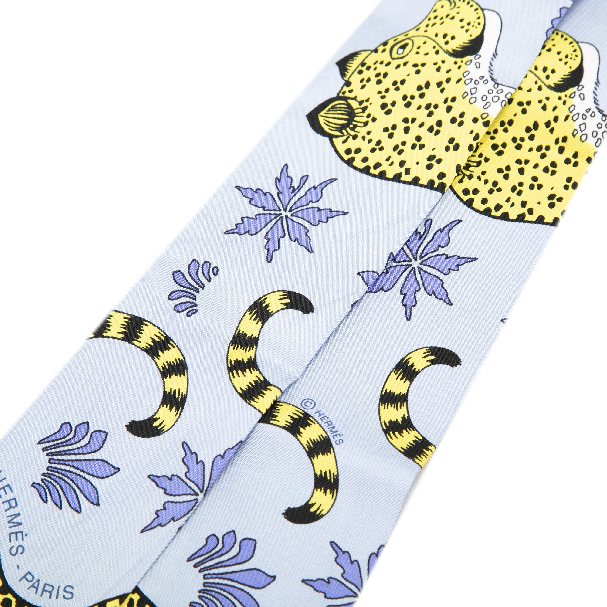 Les Leopards Silk Twilly Scarf - Image 2