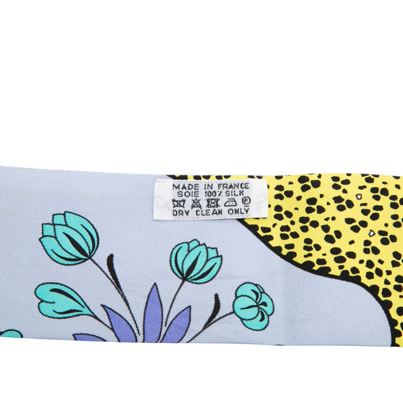 Les Leopards Silk Twilly Scarf - Image 5