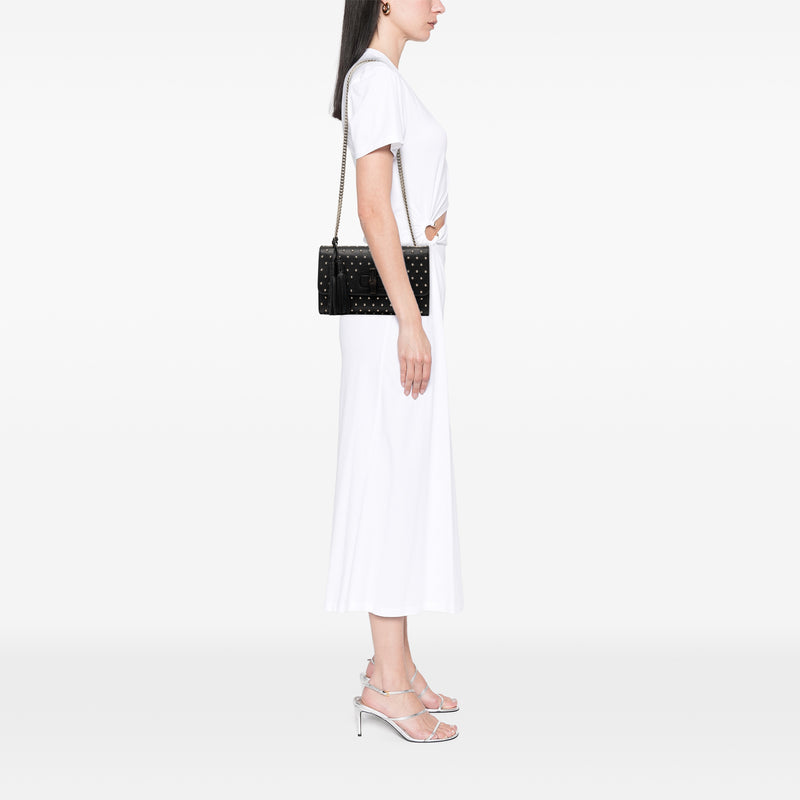 Medium Studded Leather Miss Bamboo Crossbody - Image 7