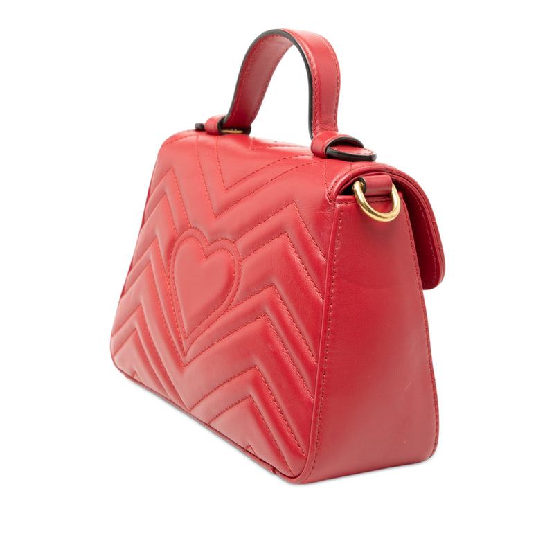 Mini GG Marmont Matelasse Leather Top Handle Bag - Image 2
