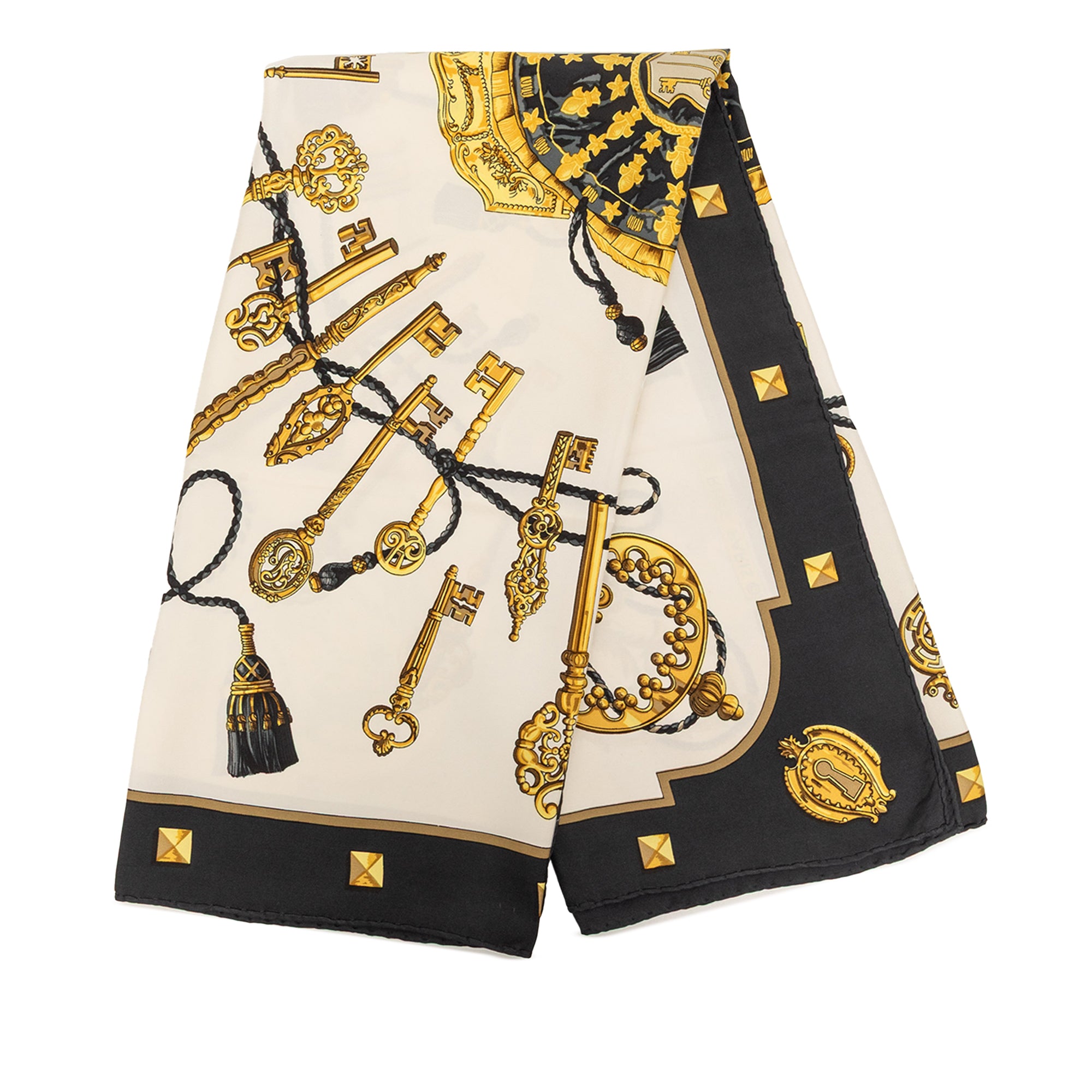 Les Cles Silk Scarf 90 - Image 1