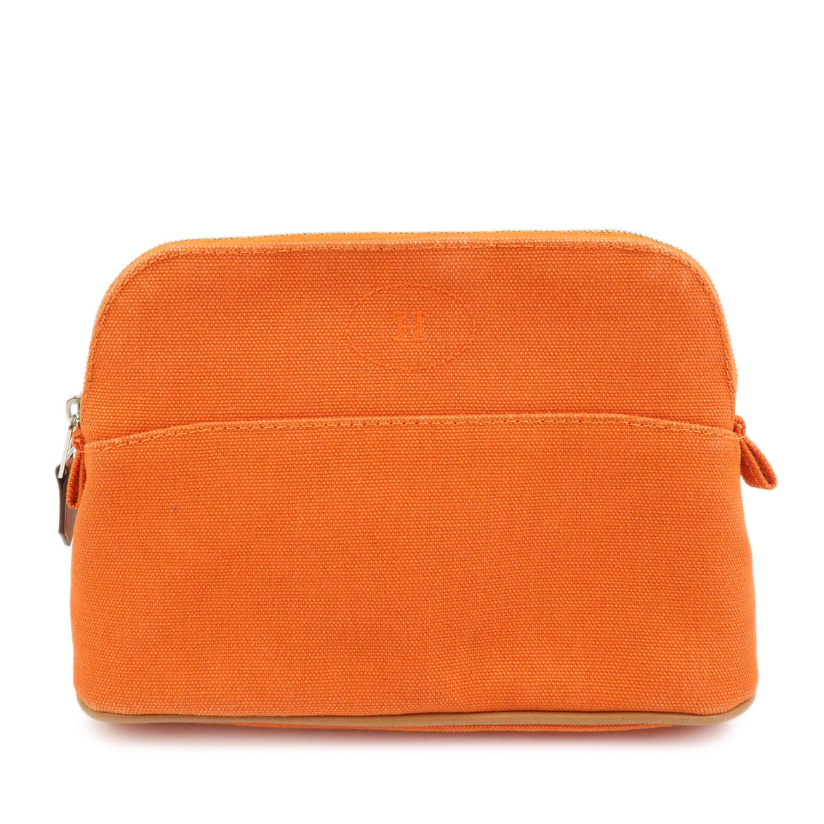 Hermes Bolide Travel Canvas Orange Bag