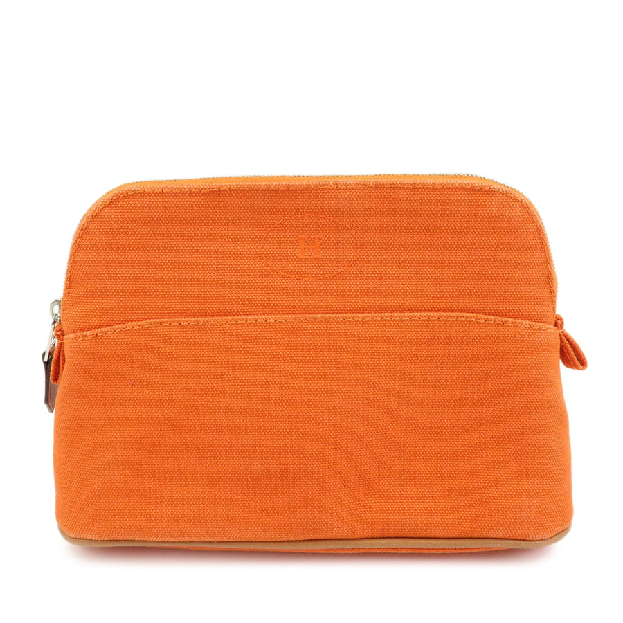 Hermes Bolide Travel Canvas Orange Bag