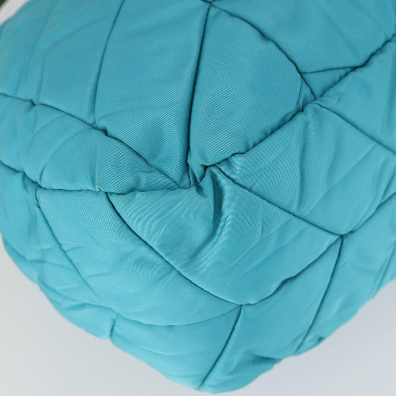 Prada Zip Hobo Chevron Tessuto Blue Nylon