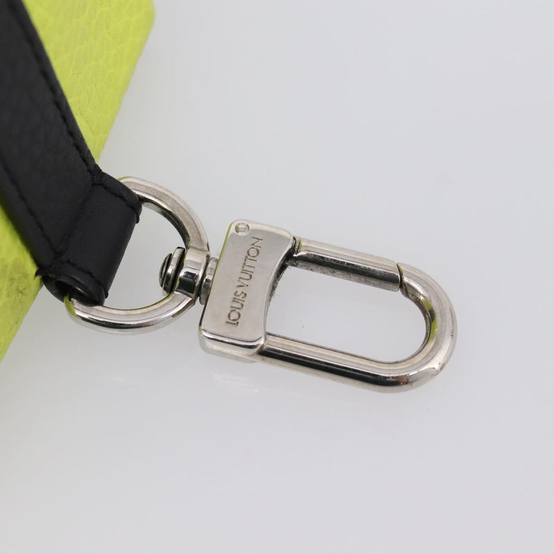 Louis Vuitton Square Pouch Bag Charm And Key Holder Leather Gray Accessory