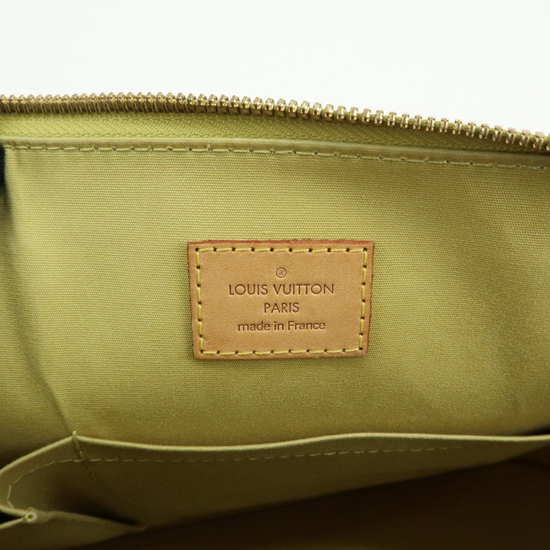 Louis Vuitton Alma Monogram Vernis Green Patent_leather Bag
