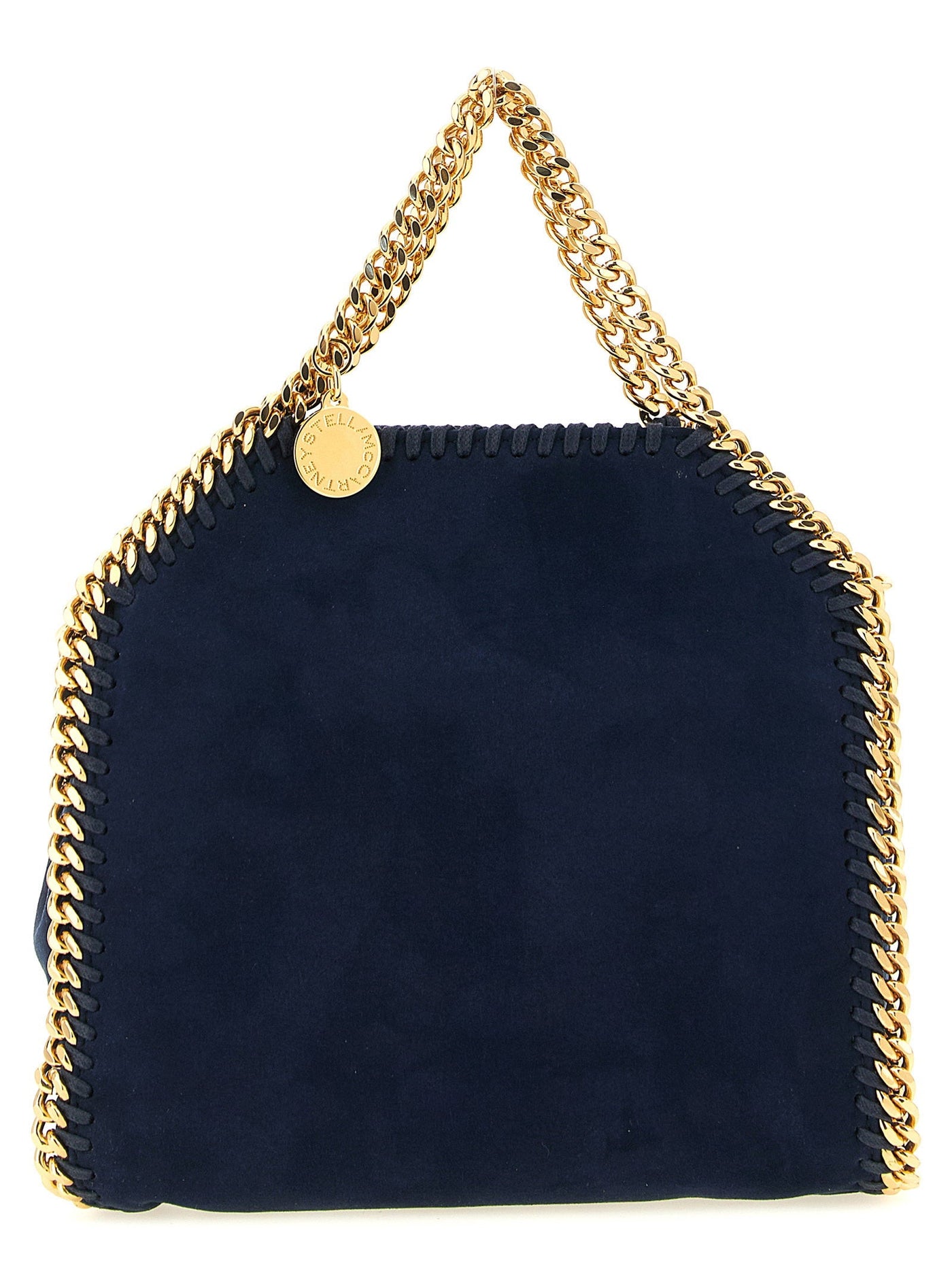 Stella Mccartney Falabella Shoulder Bag — Navy Alter Suede