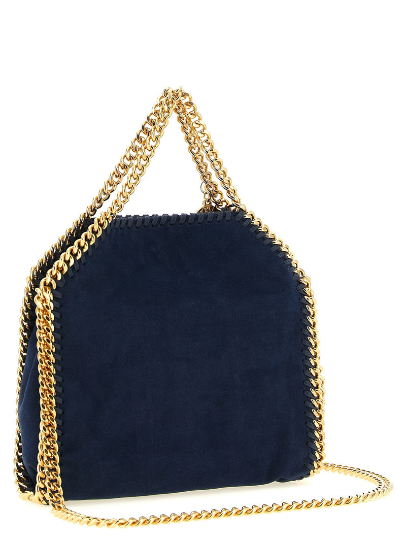 Stella Mccartney Falabella Shoulder Bag — Navy Alter Suede