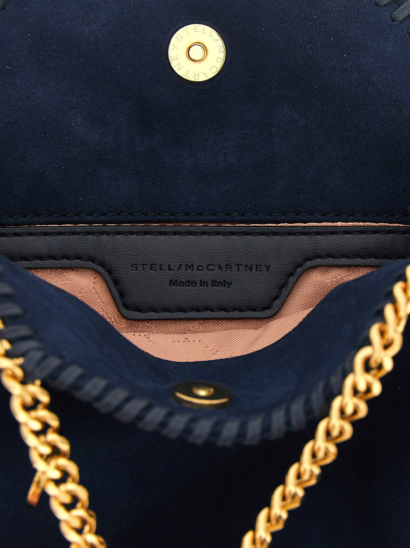 Stella Mccartney Falabella Shoulder Bag — Navy Alter Suede