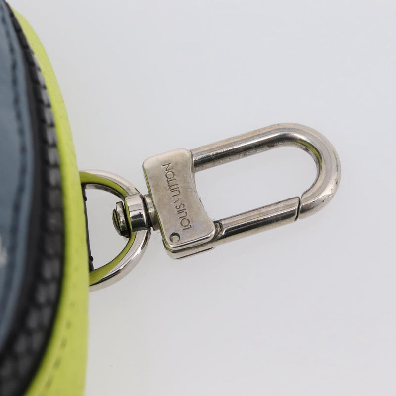 Louis Vuitton Square Pouch Bag Charm And Key Holder Leather Gray Accessory