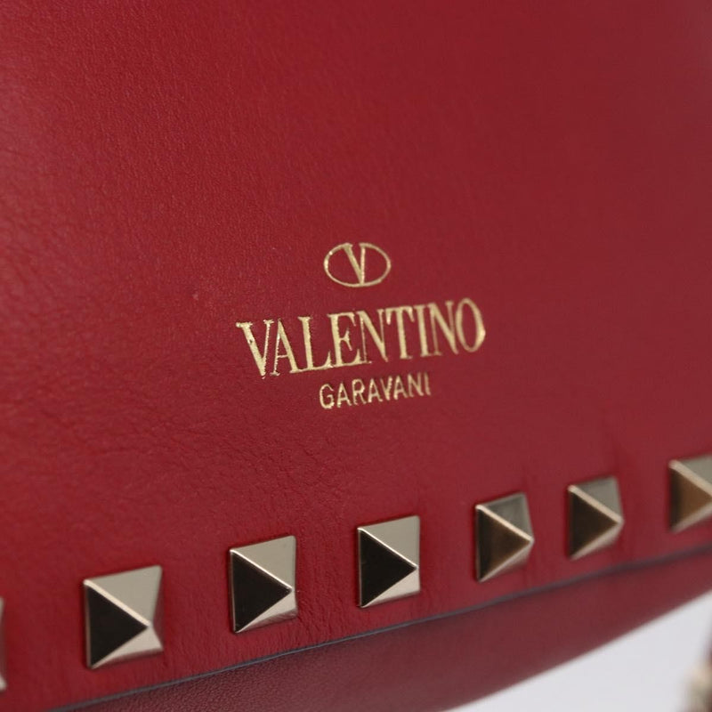 Valentino Garavani Rockstud Camera Leather Red Bag