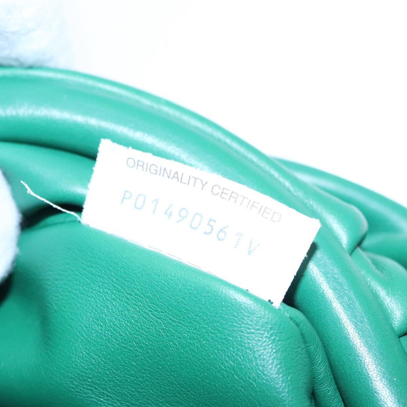 Bottega Veneta The Chain Pouch Leather Green