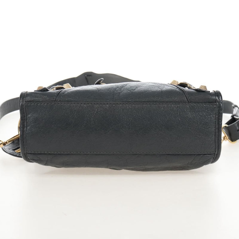 Balenciaga City Giant Studs Leather Gray Bag
