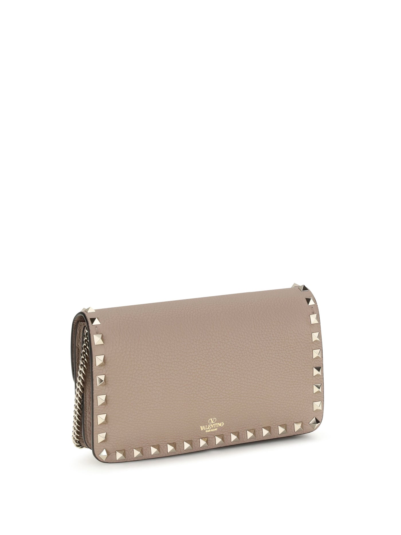 Valentino Garavani Wallet — Beige Calf Leather & Purses