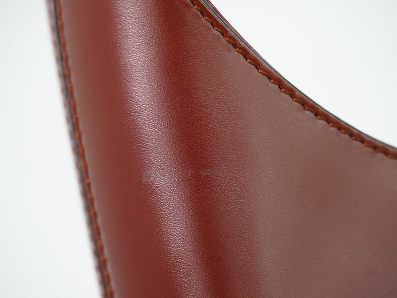 Salvatore Ferragamo Gancini Hobo Leather Brown