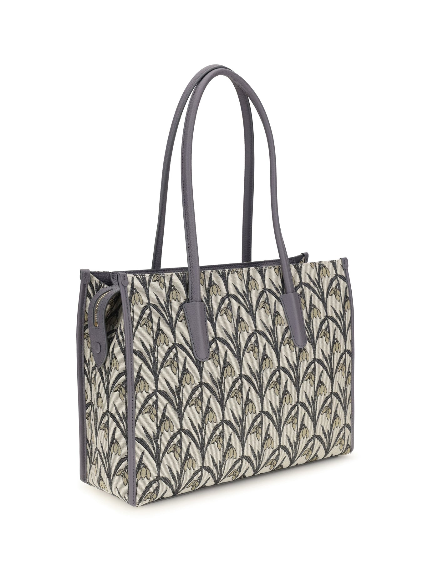 Coccinelle Floral Jacquard Tote Bag — Multicolor Fabric
