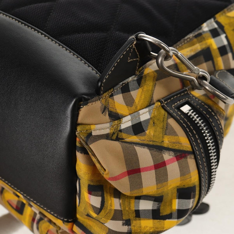 Burberry Graffiti Rucksack Vintage Check Canvas Beige Bag