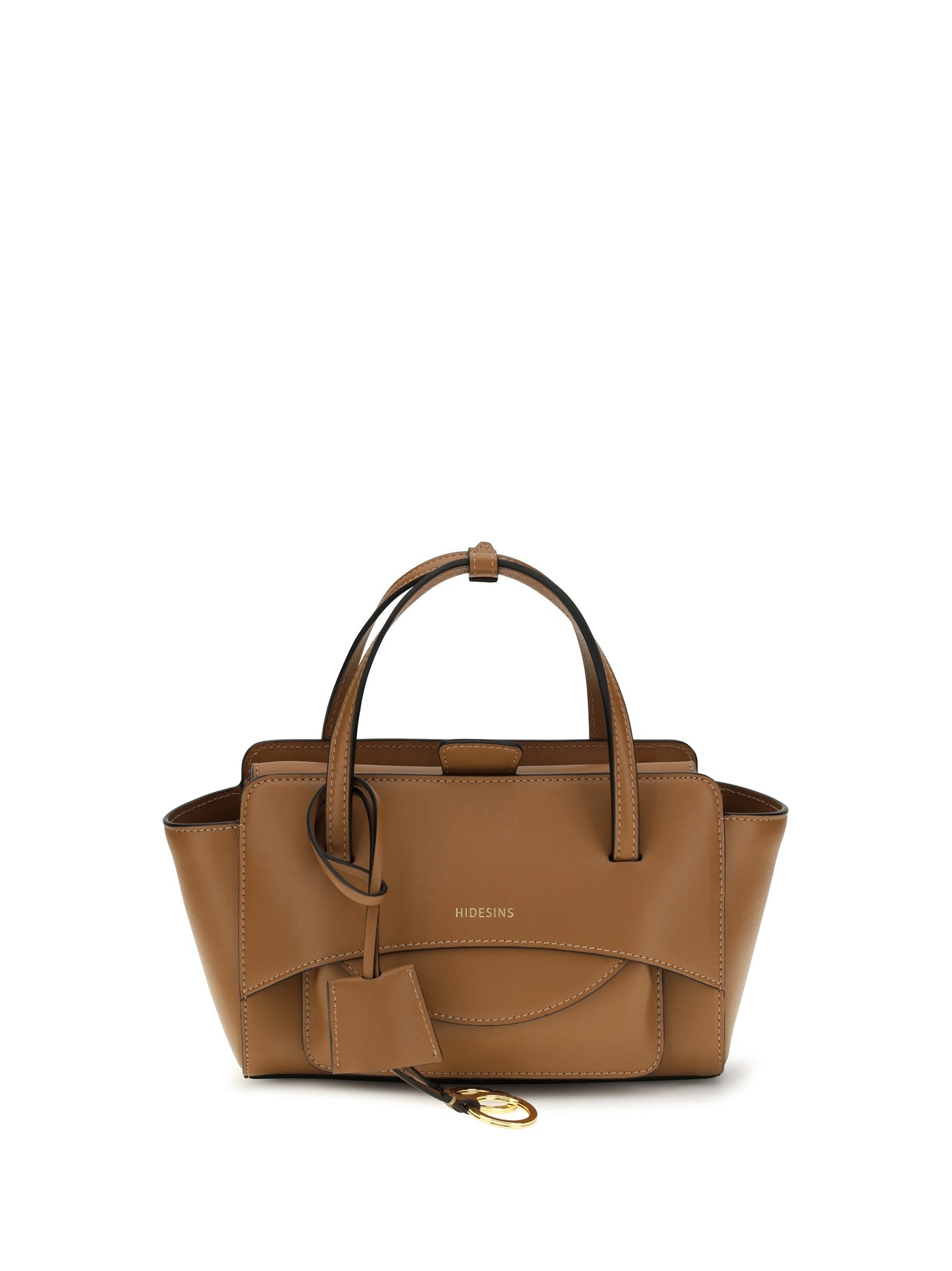 Hidesins Top Handle Bag — Caramel Calf Leather Bos Taurus