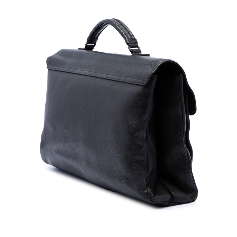 Intrecciato Trimmed Nappa Business Bag - Image 2