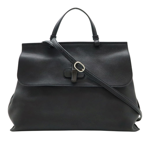 Large Calfskin Bamboo Daily Satchel - Image 1
