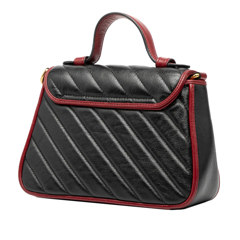 GG Marmont Matelasse Leather Torchon Top Handle Bag - Image 2