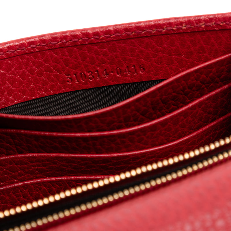 Dollar Calfskin Interlocking G Wallet on Chain - Image 6