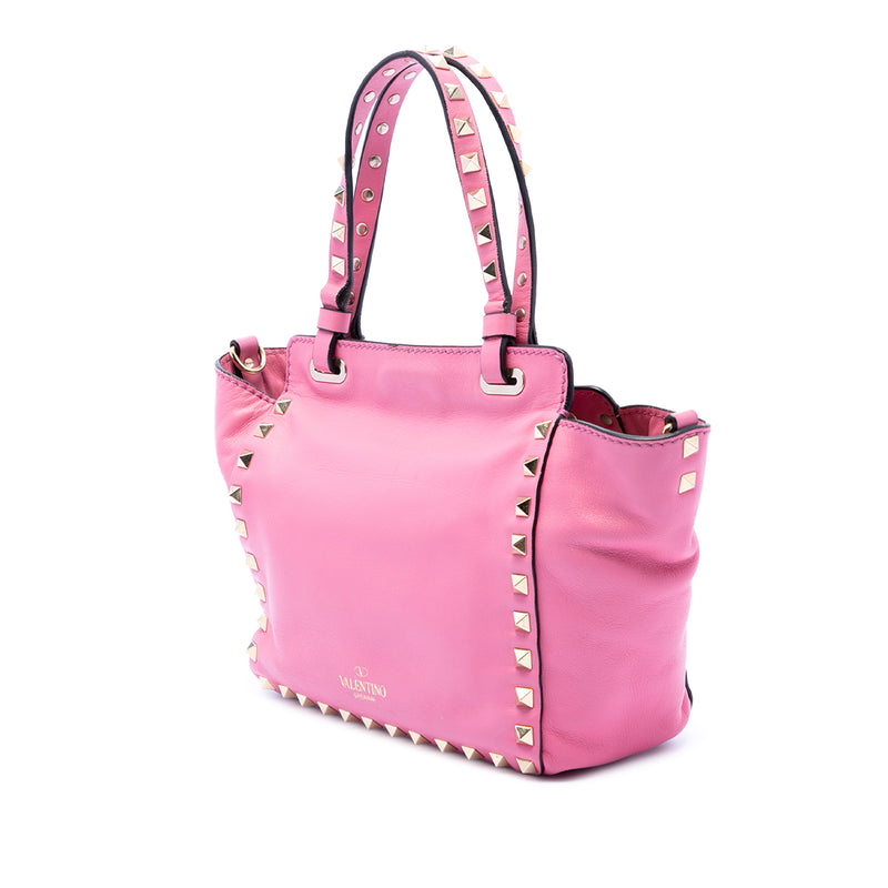 Mini Leather Rockstud Trapeze Satchel - Image 2