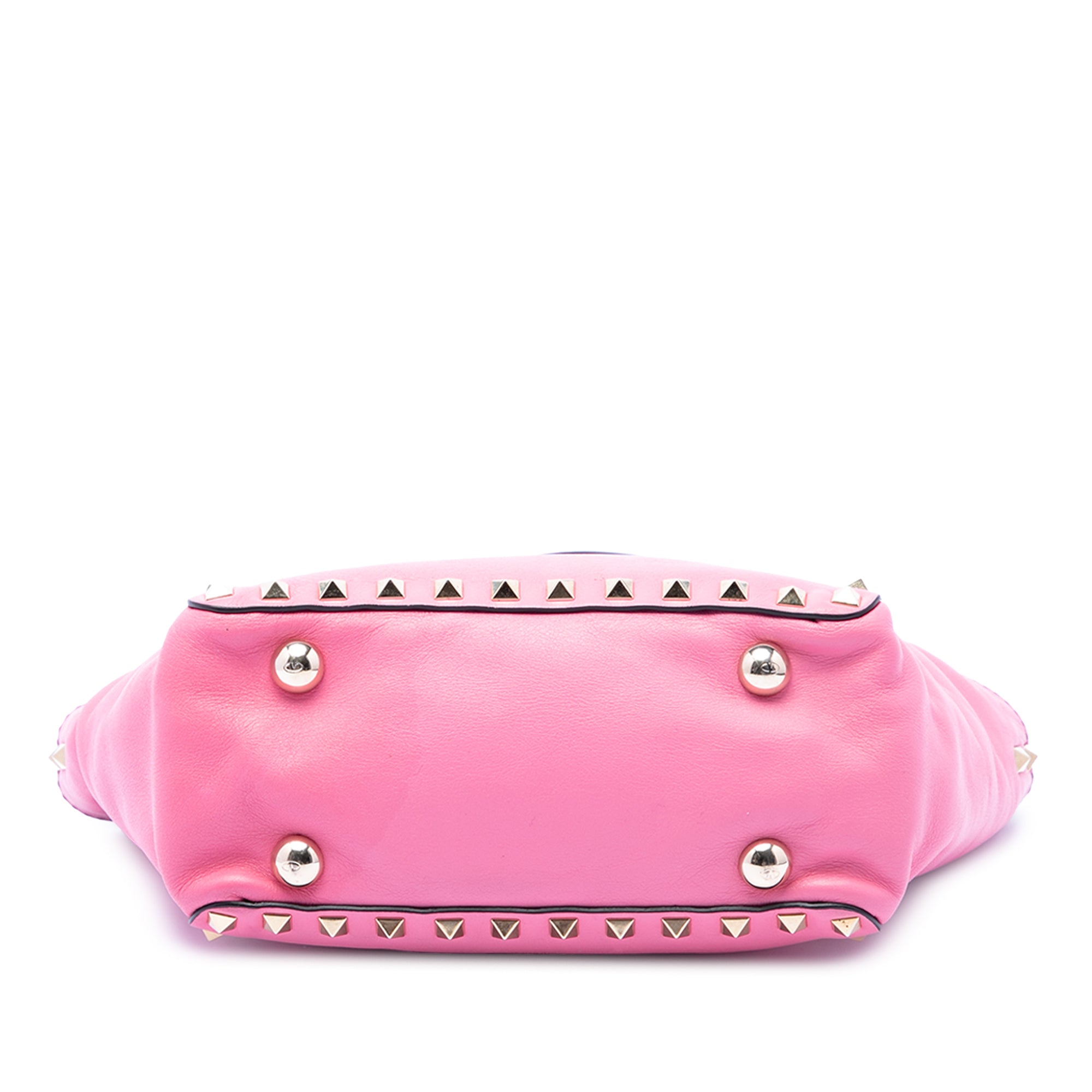 Mini Leather Rockstud Trapeze Satchel - Image 3