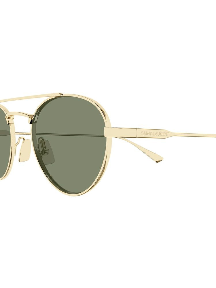 Saint Laurent Sl Sunglasses — Gold Metal