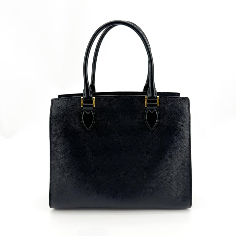 Prada Saffiano Tote Leather Black