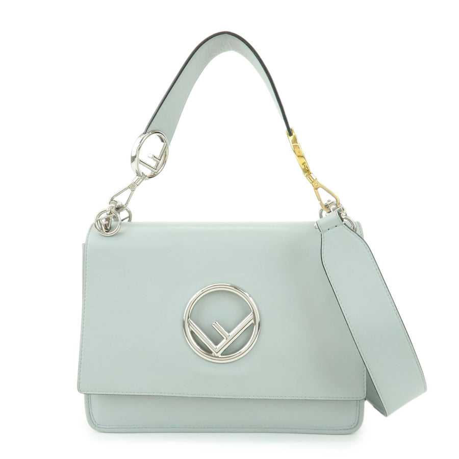 Fendi Kan I F Leather Gray Bag