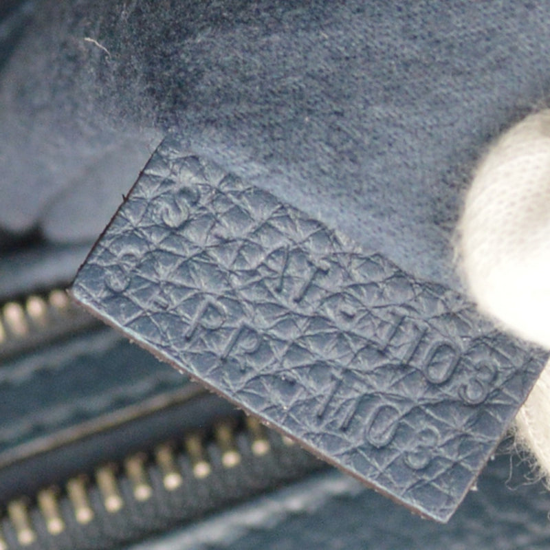 Celine Luggage Grainy Leather Navy Bag