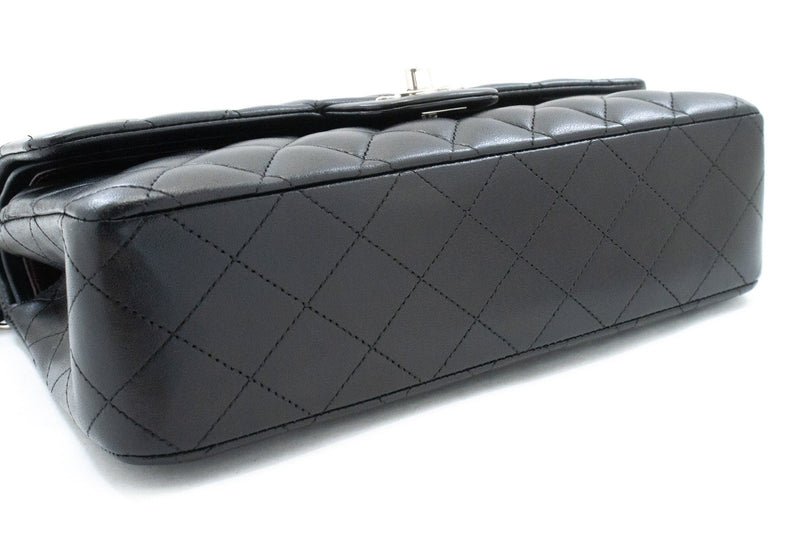 Chanel Classic Bowler Quilted Caviar Black Leather Bag