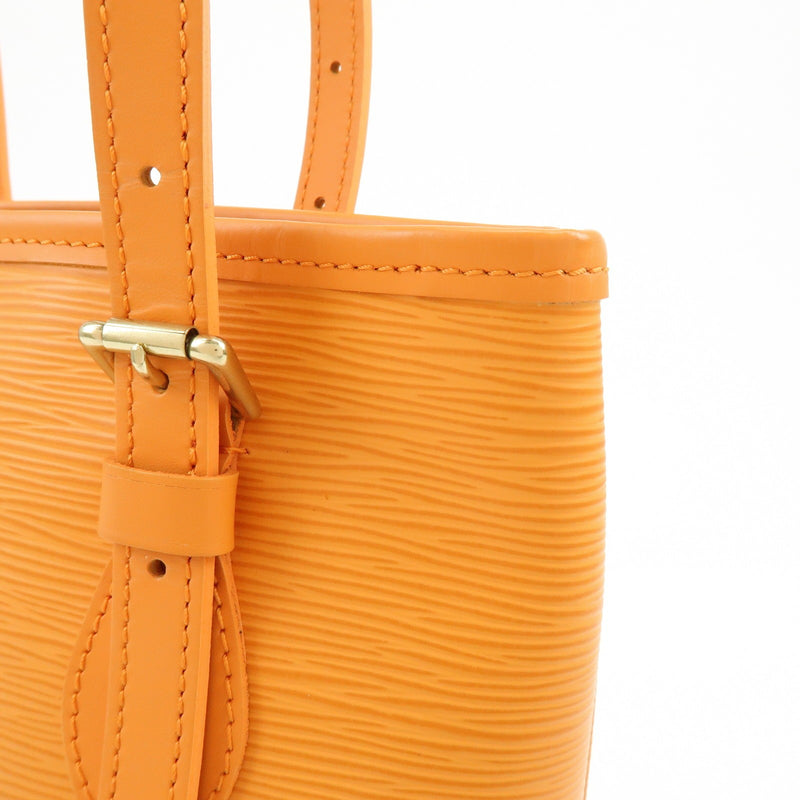 Louis Vuitton Petit Bucket Epi Leather Orange Bag