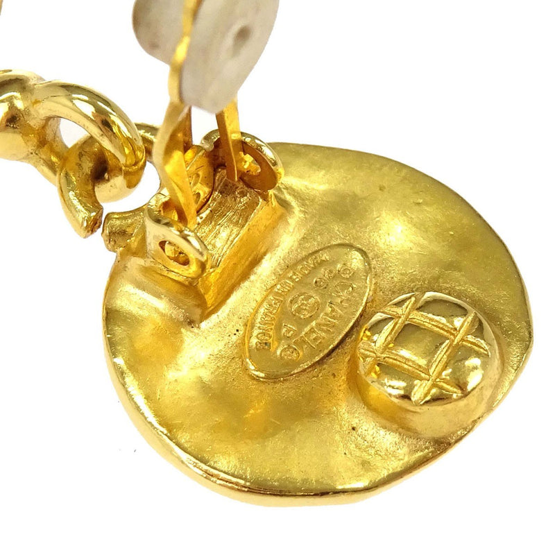 Chanel Cc Rhombus Clip-On Metal Gold Gold_plated Bijoux