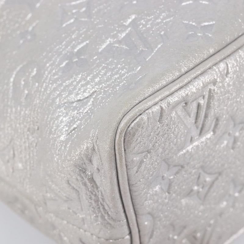 Louis Vuitton Halo Limited Edition Shimmer Monogram Embossed Leather Silver Bag