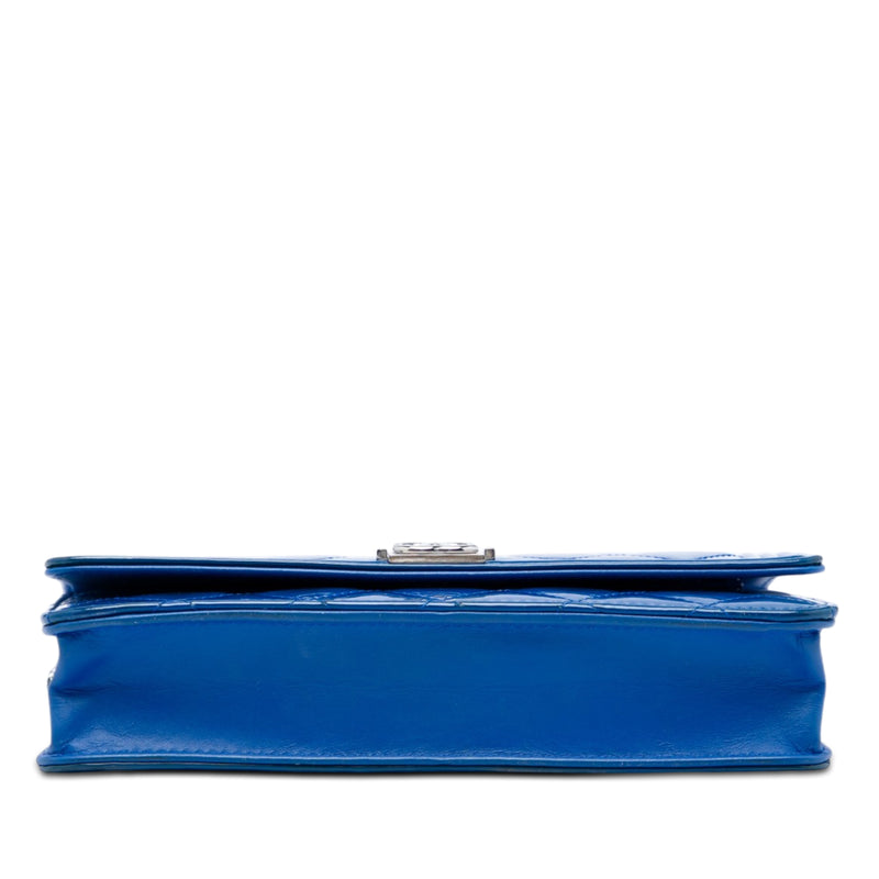 Quilted Patent Boy Wallet on Chain - Image 3