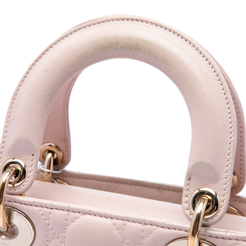 Small Lambskin Cannage My ABCDior Lady Dior - Image 6