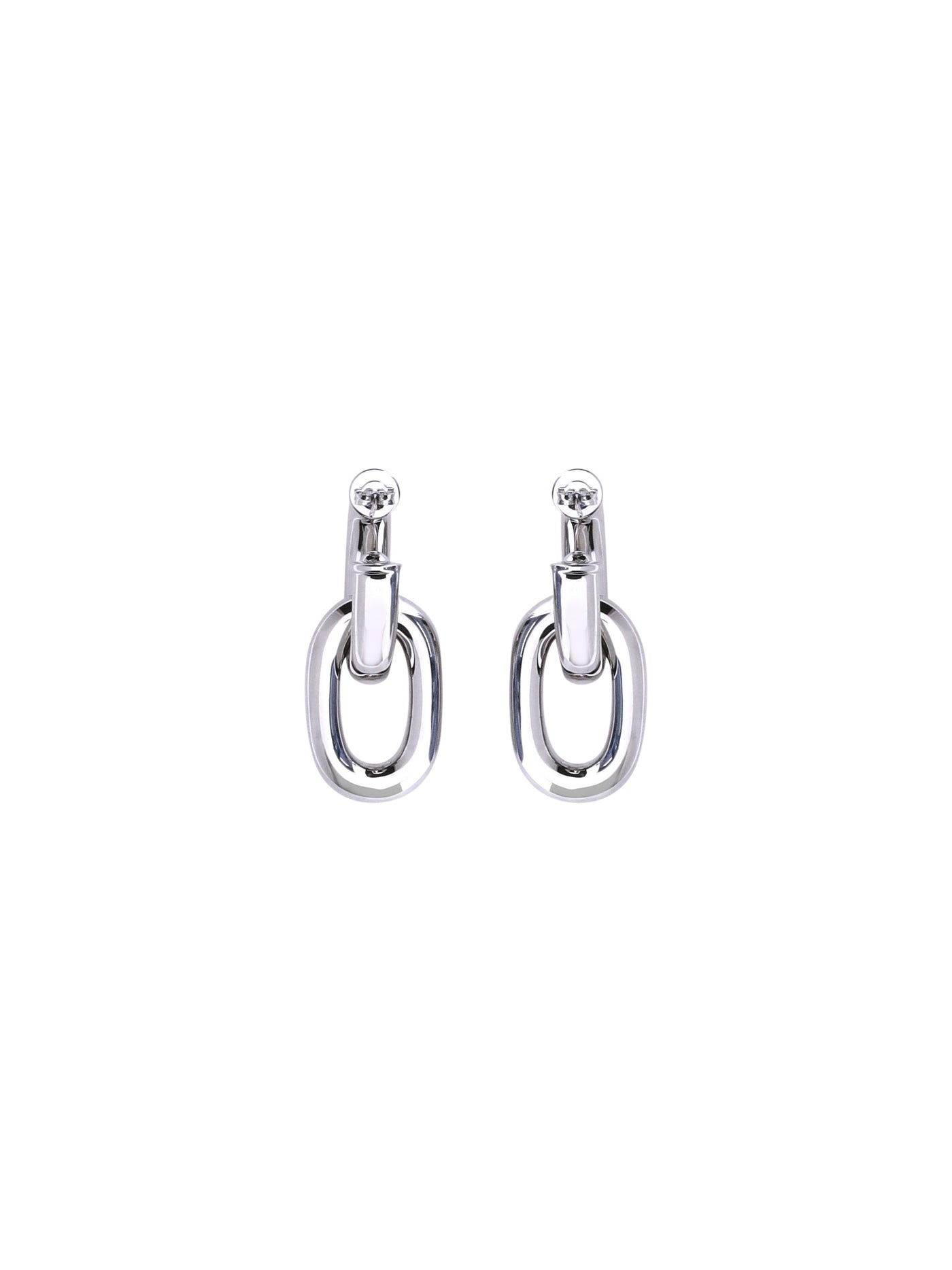 Rabanne Double Xl Earrings — Silver General Resin