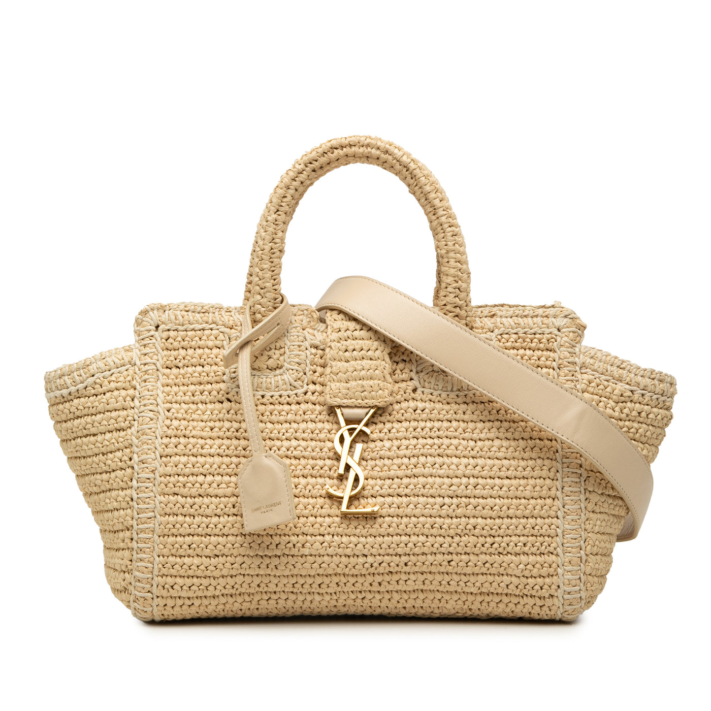 Baby Raffia Monogram Downtown Cabas - Image 1
