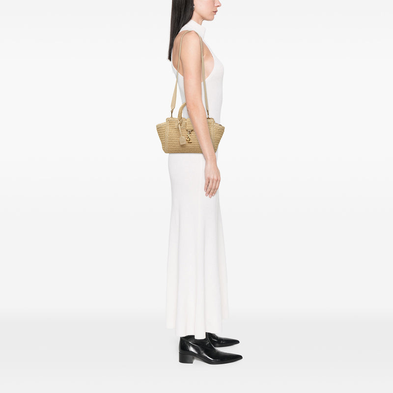 Baby Raffia Monogram Downtown Cabas - Image 7