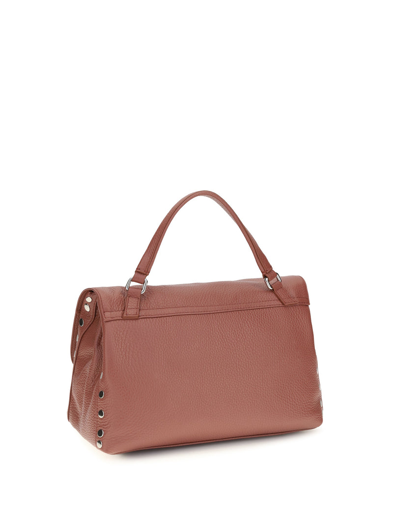 Zanellato Postina Daily Shoulder Bag — Red Calf Leather Bos Taurus