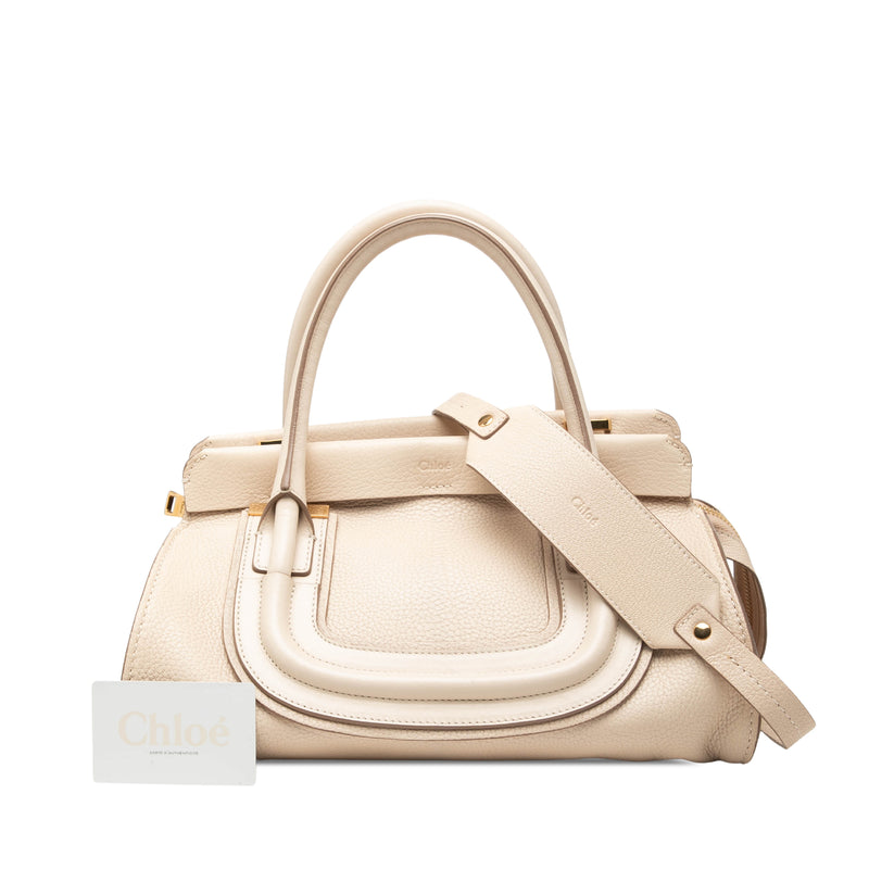 Medium Leather Everston Satchel - Image 7