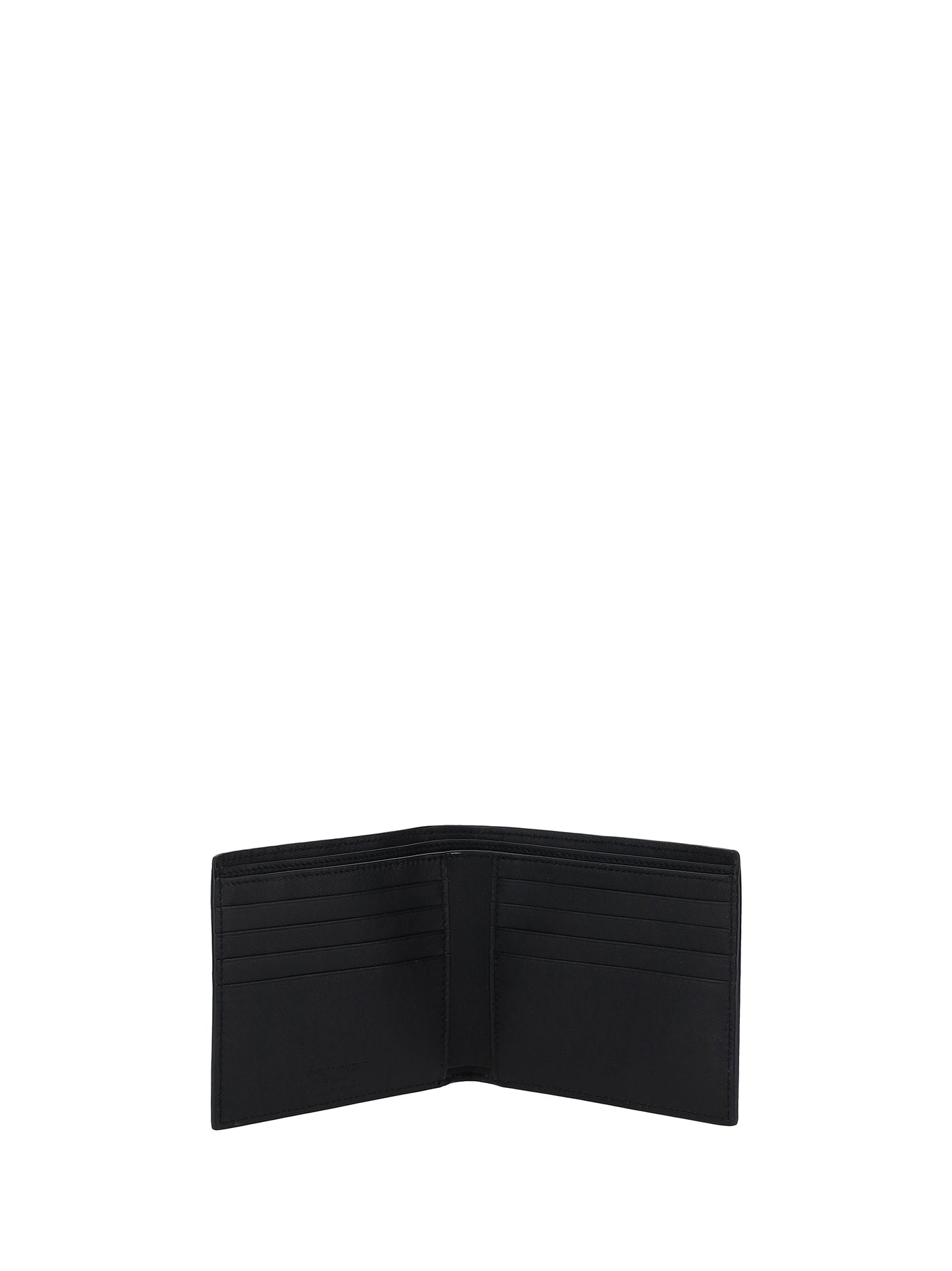 Saint Laurent Calfskin Billfold Wallet — Black Calf Leather (bos Taurus)