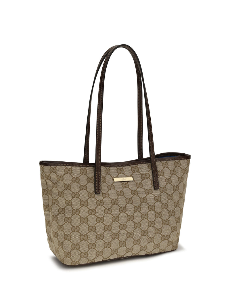 Gucci Tribeca Tote Bag — Beige Polyester