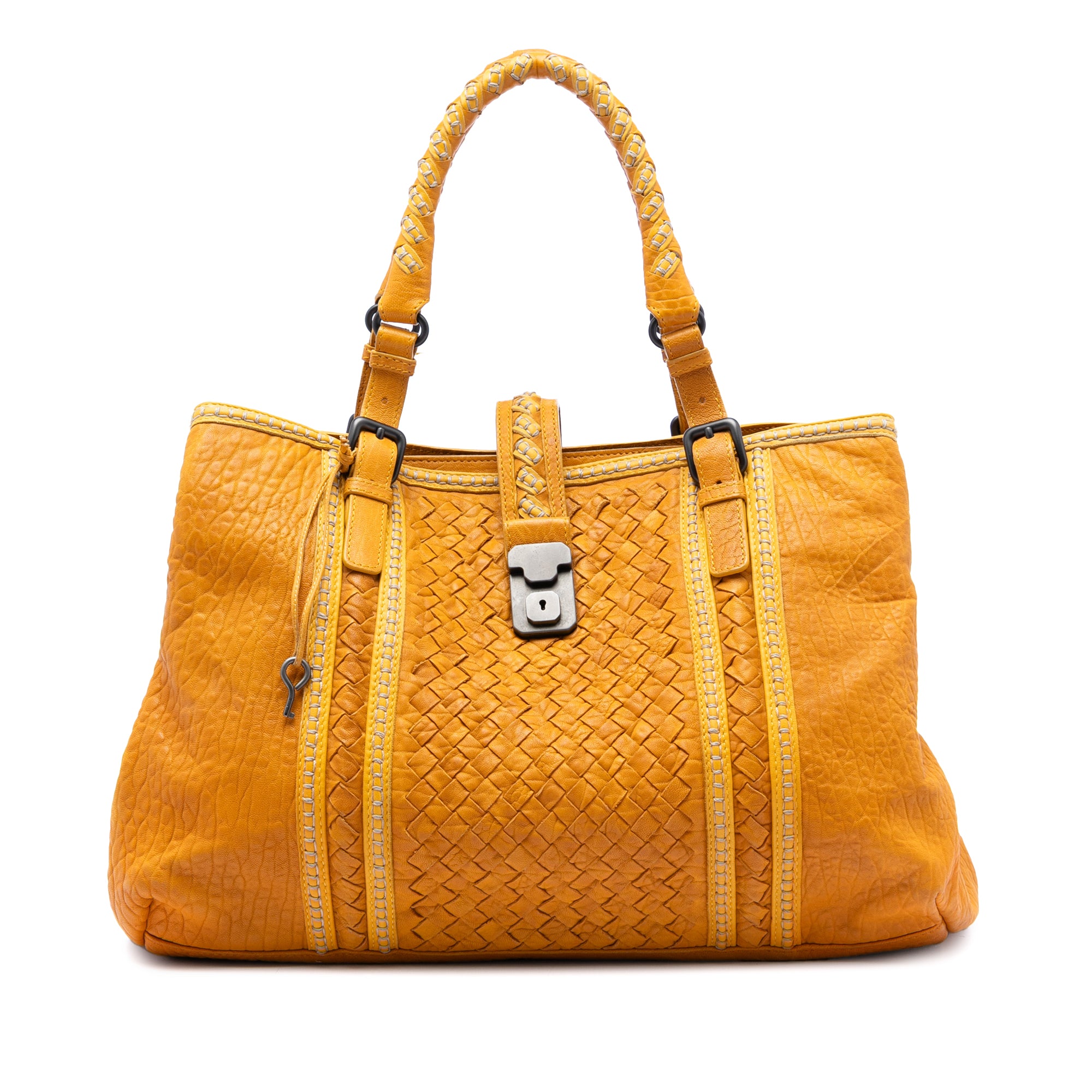 Medium Nappa Intrecciato Punto Mocassino Roma Tote - Image 1