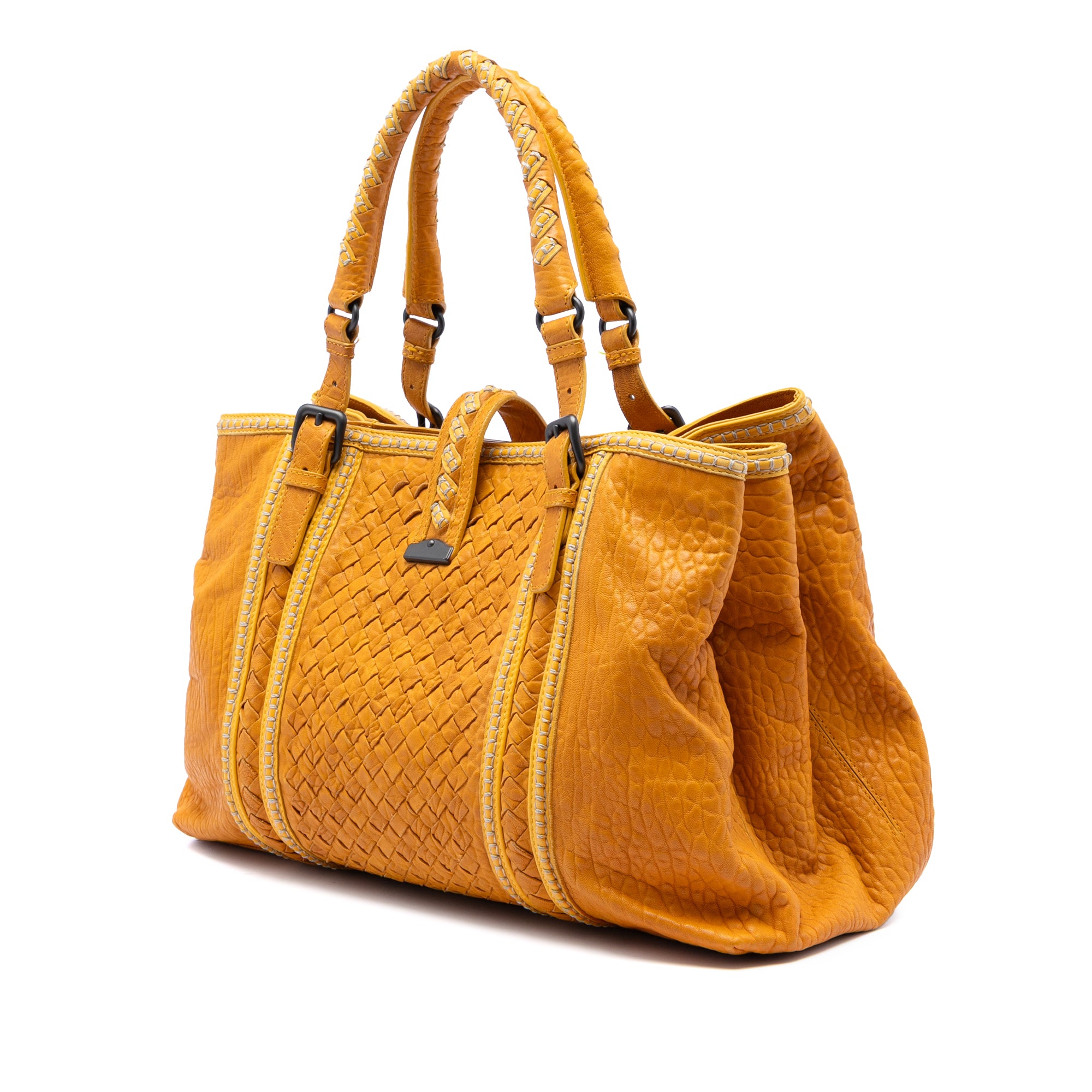 Medium Nappa Intrecciato Punto Mocassino Roma Tote - Image 2