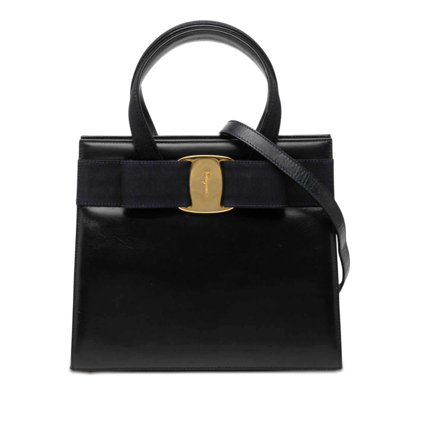 Leather Vara Bow Satchel - Image 1
